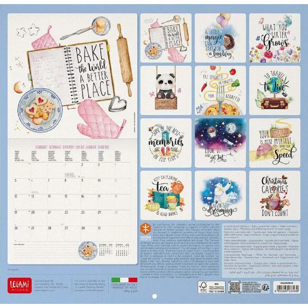 Calendar de perete 2026: Never Stop Dreaming