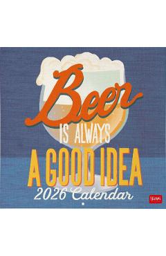 Imaginea produsului 'Calendar de perete 2026: Beer is Always a Good Idea'