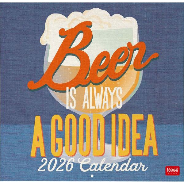 Calendar de perete 2026: Beer is Always a Good Idea