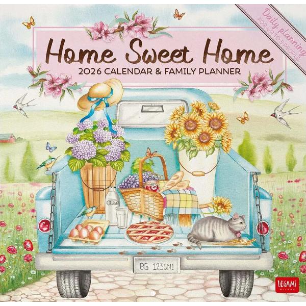 Calendar de perete 2026: Home Sweet Home