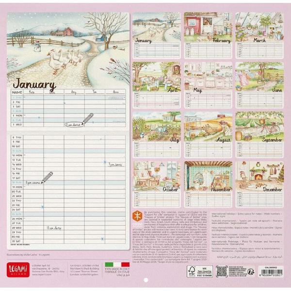Calendar de perete 2026: Home Sweet Home