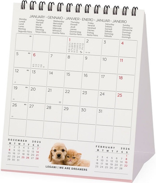 Calendar de birou 2026: Best Friends