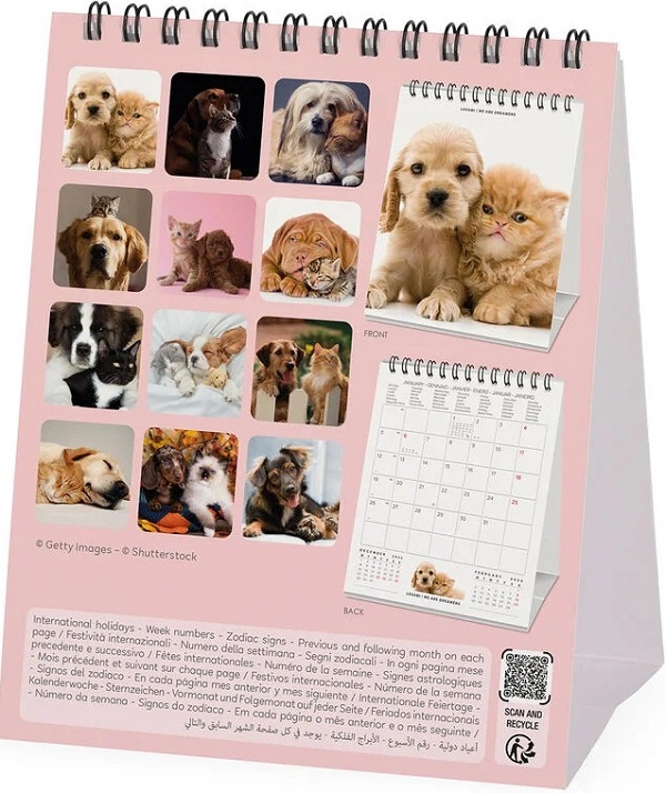 Calendar de birou 2026: Best Friends