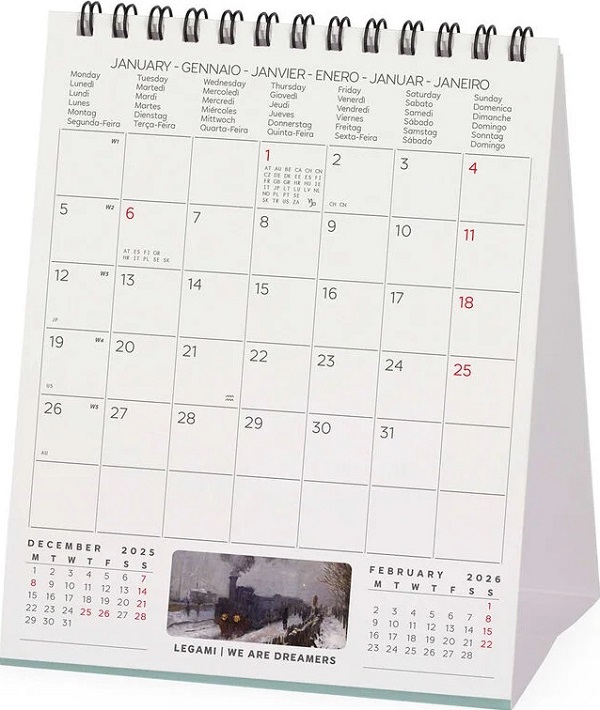 Calendar de birou 2026: Claude Monet
