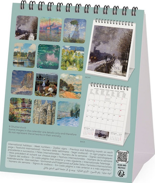 Calendar de birou 2026: Claude Monet