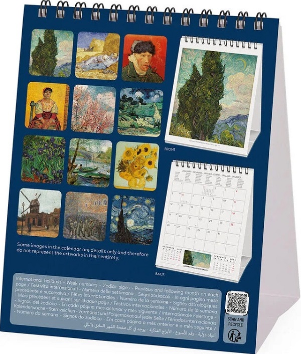 Calendar de birou 2026: Vincent van Gogh