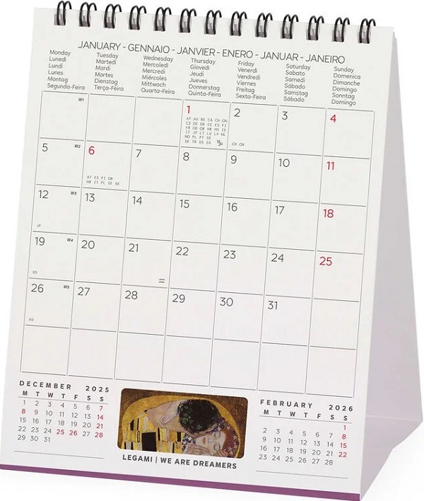 Calendar de birou 2026: Gustav Klimt