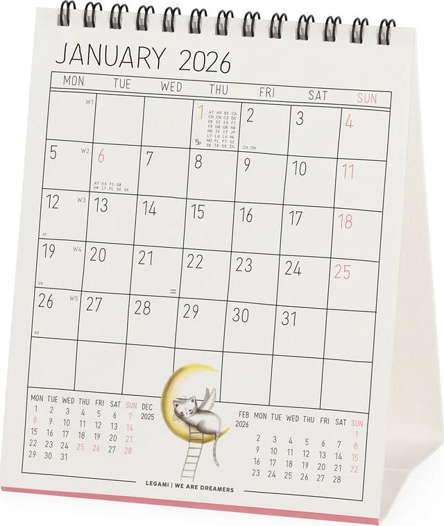 Calendar de birou 2026: Life is Better with Cats