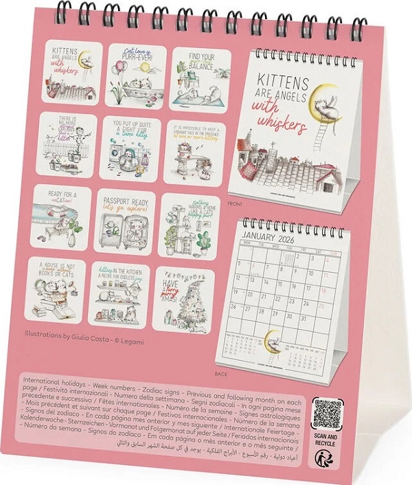 Calendar de birou 2026: Life is Better with Cats