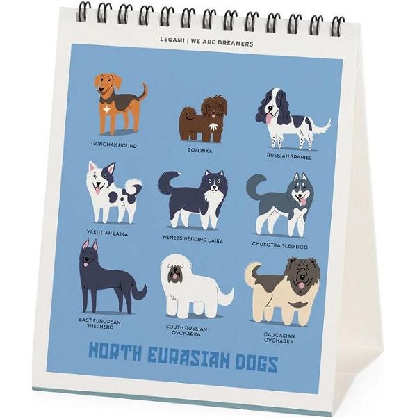 Calendar de birou 2026: Dogs of the World