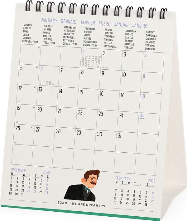 Calendar de birou 2026: The Book Lovers