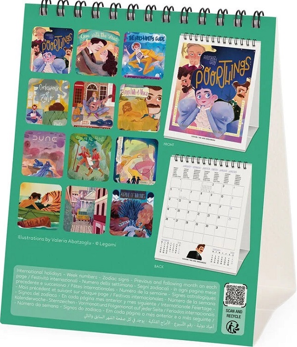 Calendar de birou 2026: The Book Lovers
