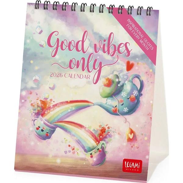 Calendar de birou 2026: Good Vibes Only