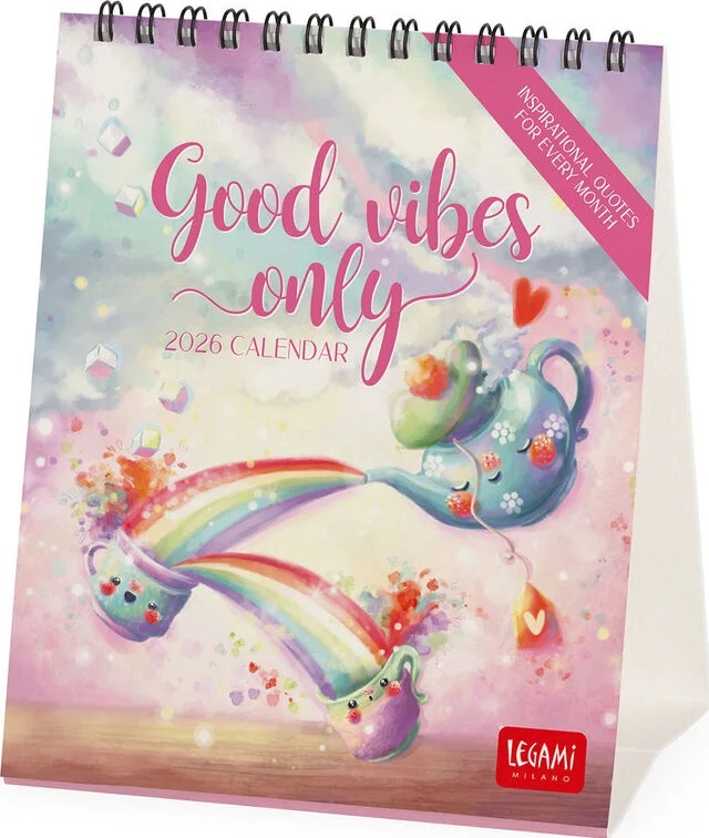 Calendar de birou 2026: Good Vibes Only