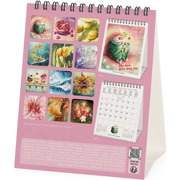 Calendar de birou 2026: Good Vibes Only