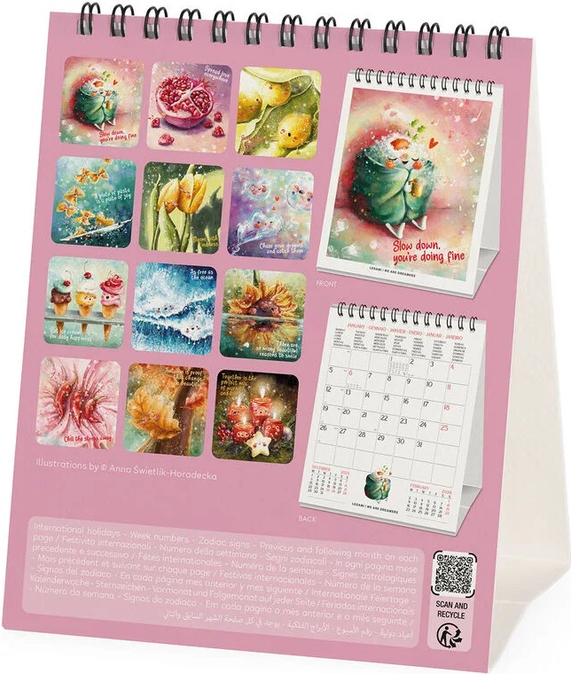 Calendar de birou 2026: Good Vibes Only