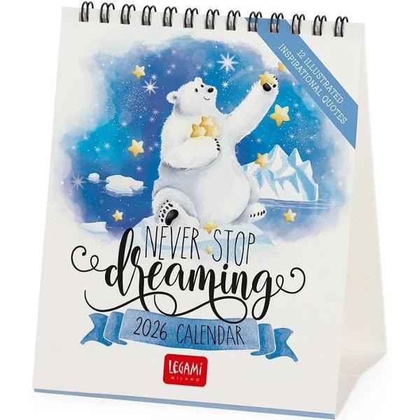 Calendar de birou 2026: Never Stop Dreaming