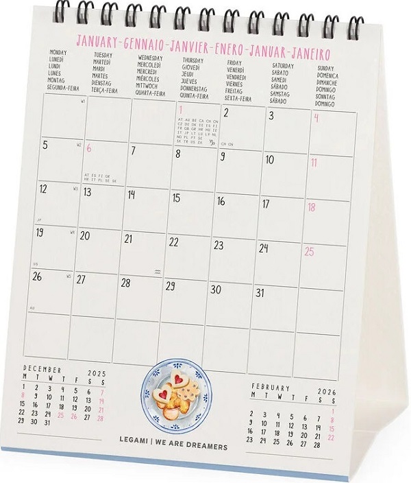 Calendar de birou 2026: Never Stop Dreaming