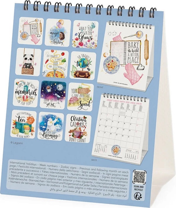 Calendar de birou 2026: Never Stop Dreaming