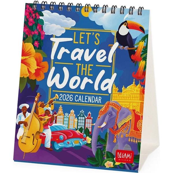 Calendar de birou 2026: Let's Travel the World