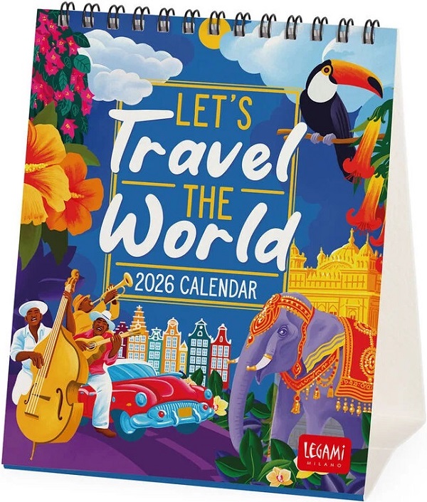 Calendar de birou 2026: Let's Travel the World