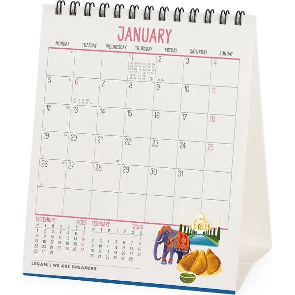 Calendar de birou 2026: Let's Travel the World