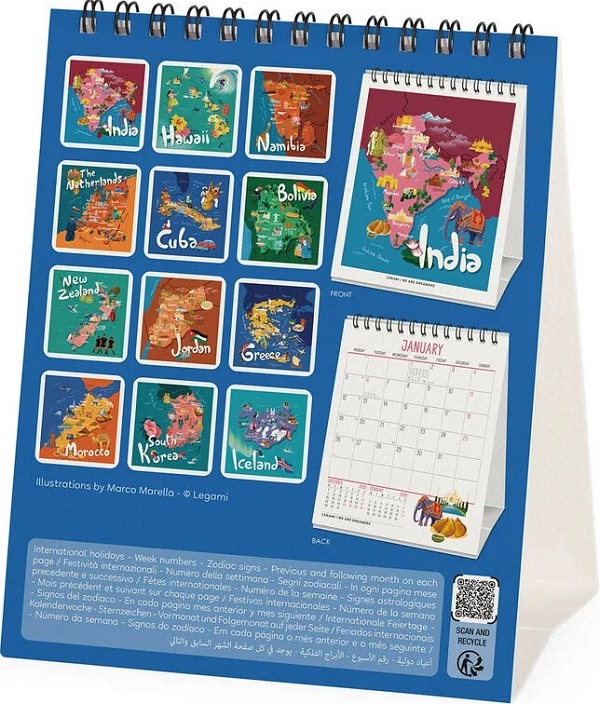 Calendar de birou 2026: Let's Travel the World