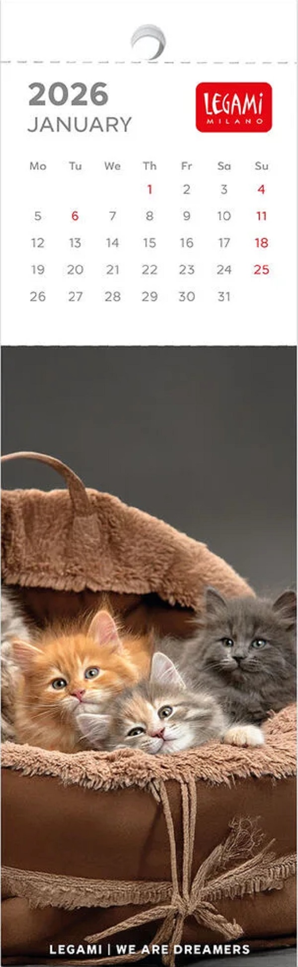 Semne de carte: Calendar 2026. Kittens