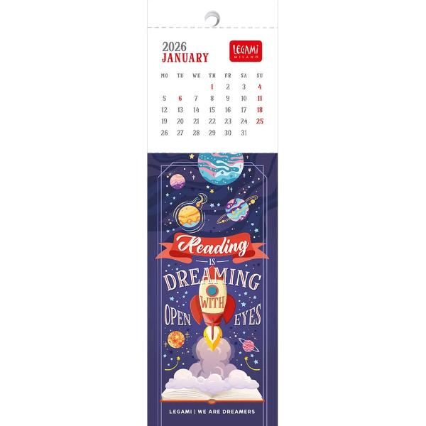 Semne de carte: Calendar 2026. A Book Lover