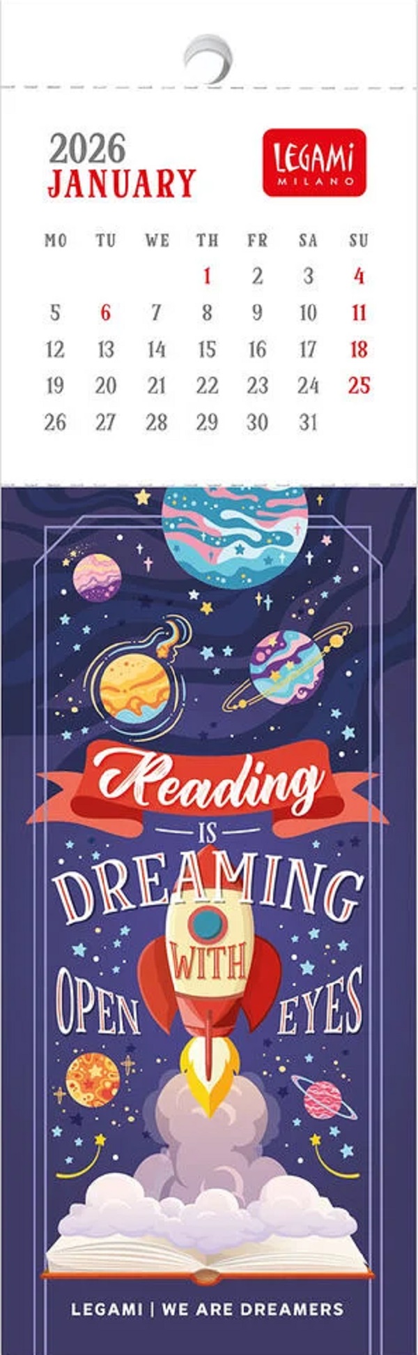 Semne de carte: Calendar 2026. A Book Lover