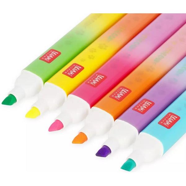 Set 6 evidentiatoare Dual-Tip. Meow