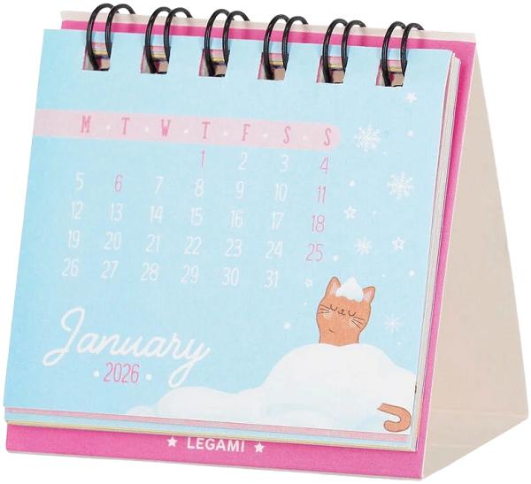 Mini calendar 2026: Kitty