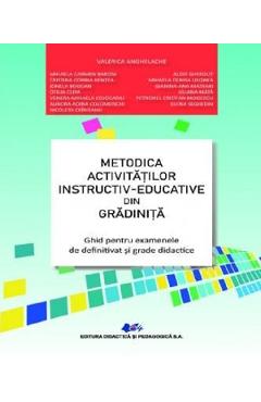 Coperta cărții 'Metodica activităților instructiv-educative din grădiniță Ed.3 - Valerica Anghelache, Mihaela Carmen Baroni, Alois'