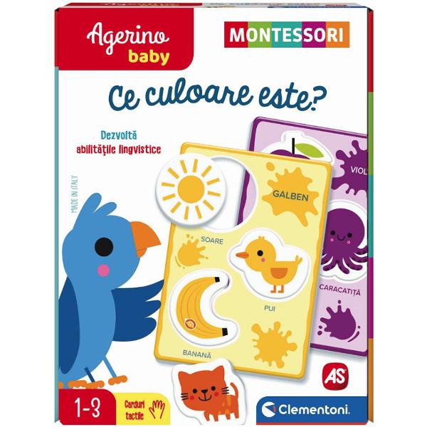 Joc educativ Agerino Baby: Recunoasterea culorilor. Montessori