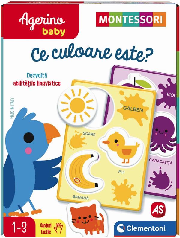 Joc educativ Agerino Baby: Recunoasterea culorilor. Montessori