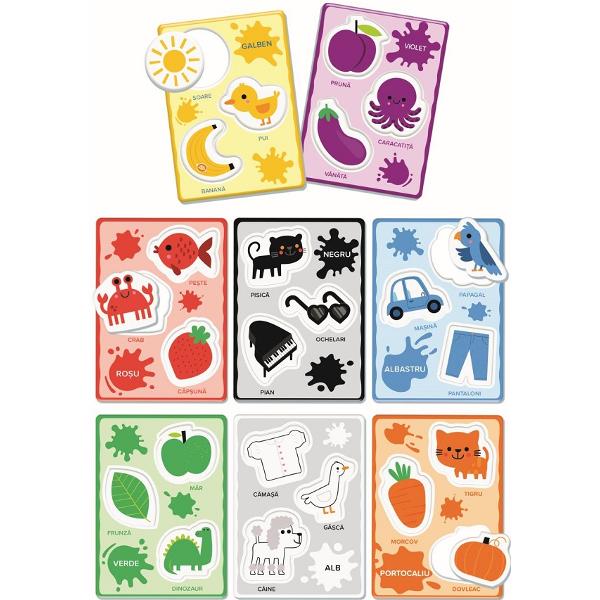 Joc educativ Agerino Baby: Recunoasterea culorilor. Montessori