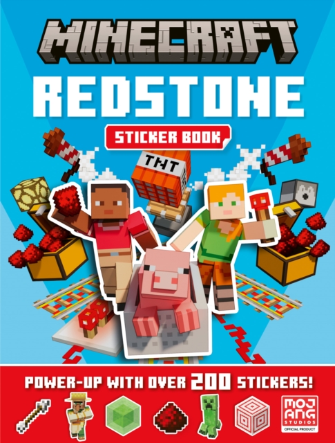 Coperta cărții 'Minecraft Redstone Sticker Book -'
