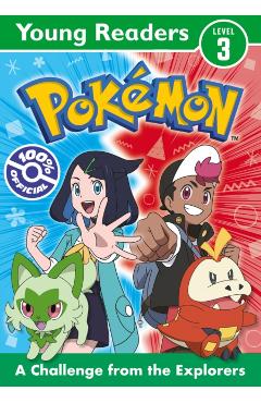 Coperta cărții 'Pokemon Young Readers Level 3: A Challenge from the Explorers -'