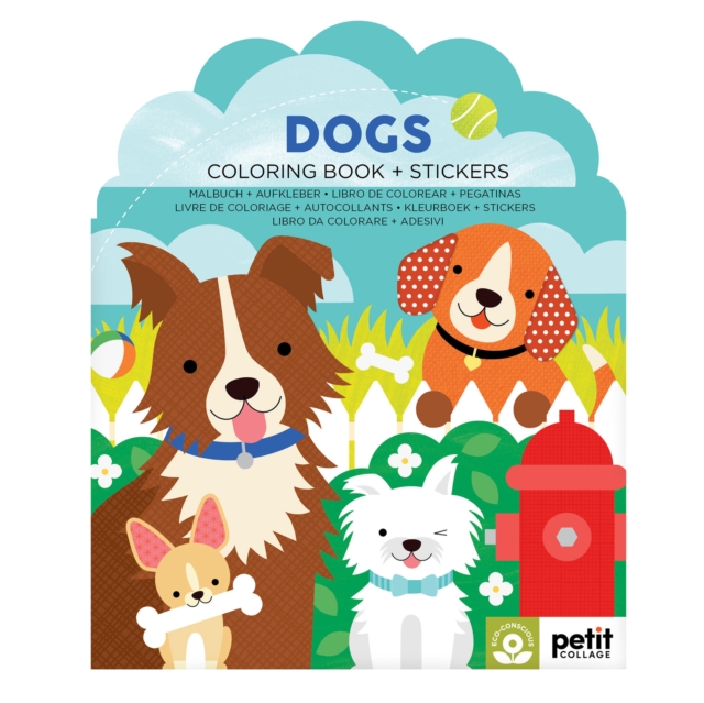 Dogs Coloring Book + Stickers - 