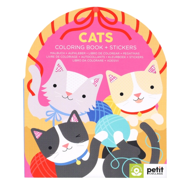Cats Coloring Book + Stickers - 