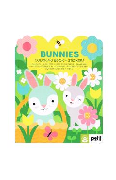 Coperta cărții 'Bunnies Coloring Book + Stickers -'