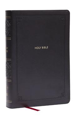 Coperta cărții 'KJV Giant Print End-Of-Verse Reference Bible, Black Leathersoft, Red Letter, Comfort Print -'