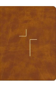 Coperta cărții 'The Jesus Bible, ESV Edition, Leathersoft, Tan -'