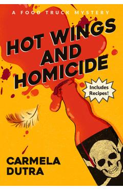 Coperta cărții 'Hot Wings and Homicide - Carmela Dutra'