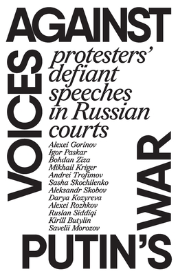 Coperta cărții 'Voices against Putin's war - Simon Pirani'