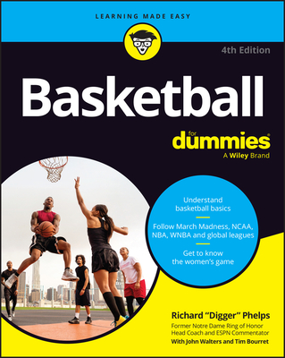 Coperta cărții 'Basketball for Dummies - Richard Phelps'