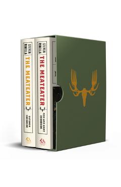 Coperta cărții 'Meateater Cookbooks Box Set: The Meateater Fish and Game Cookbook, the Meateater Outdoor Cookbook - Steven Rinella'