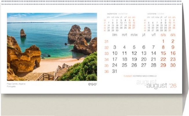 Calendar birou 2026: Peisaje