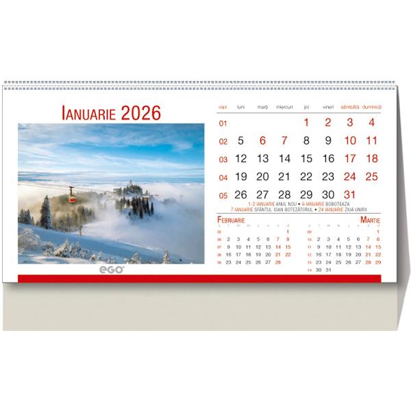 Calendar birou 2026: Romania