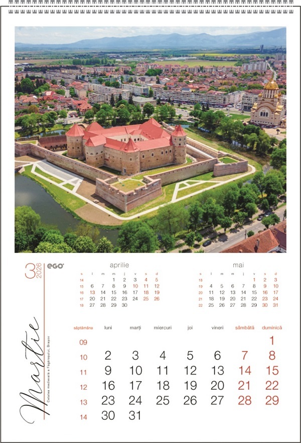 Calendar perete 2026: Romania